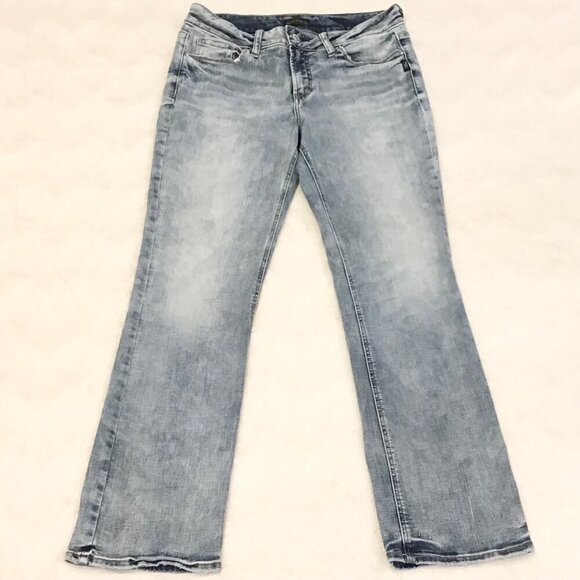 Silver Jeans 31 (10) Suki Slim Boot Cut Women’s Jeans Mid Rise Stretch - Picture 3 of 12